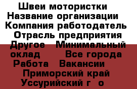 Швеи-мотористки › Название организации ­ Компания-работодатель › Отрасль предприятия ­ Другое › Минимальный оклад ­ 1 - Все города Работа » Вакансии   . Приморский край,Уссурийский г. о. 